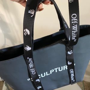 Off white tote bag